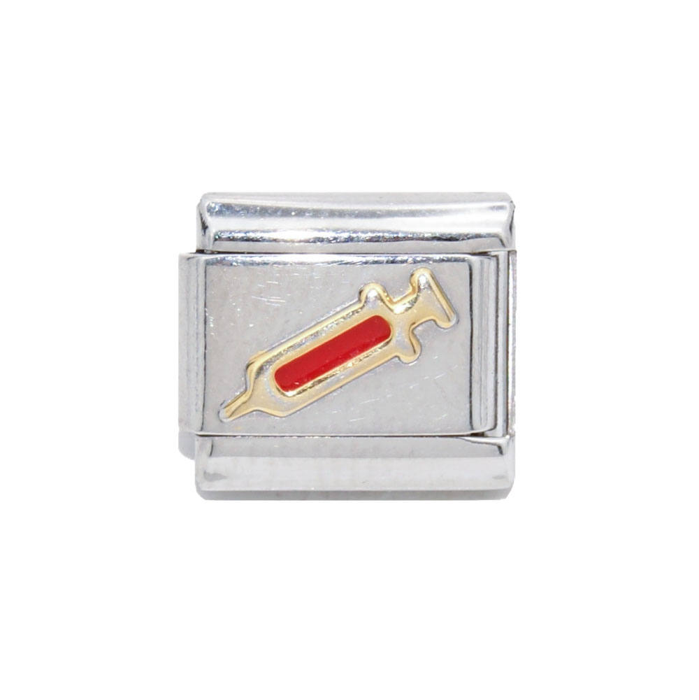 Syringe Nurse 9mm enamel Italian charm 3.99 Charms 4 You